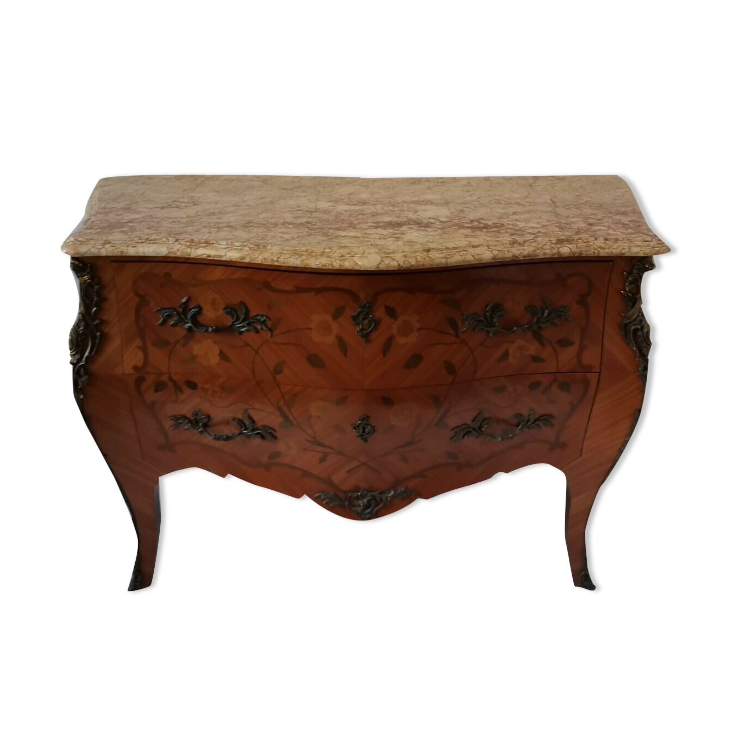 Old chest of drawers style louis 15