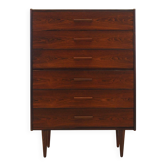 Rosewood chest of drawers, Danish design, 1970s, made in Denmark
