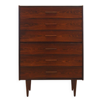 Rosewood chest of drawers, Danish design, 1970s, made in Denmark
