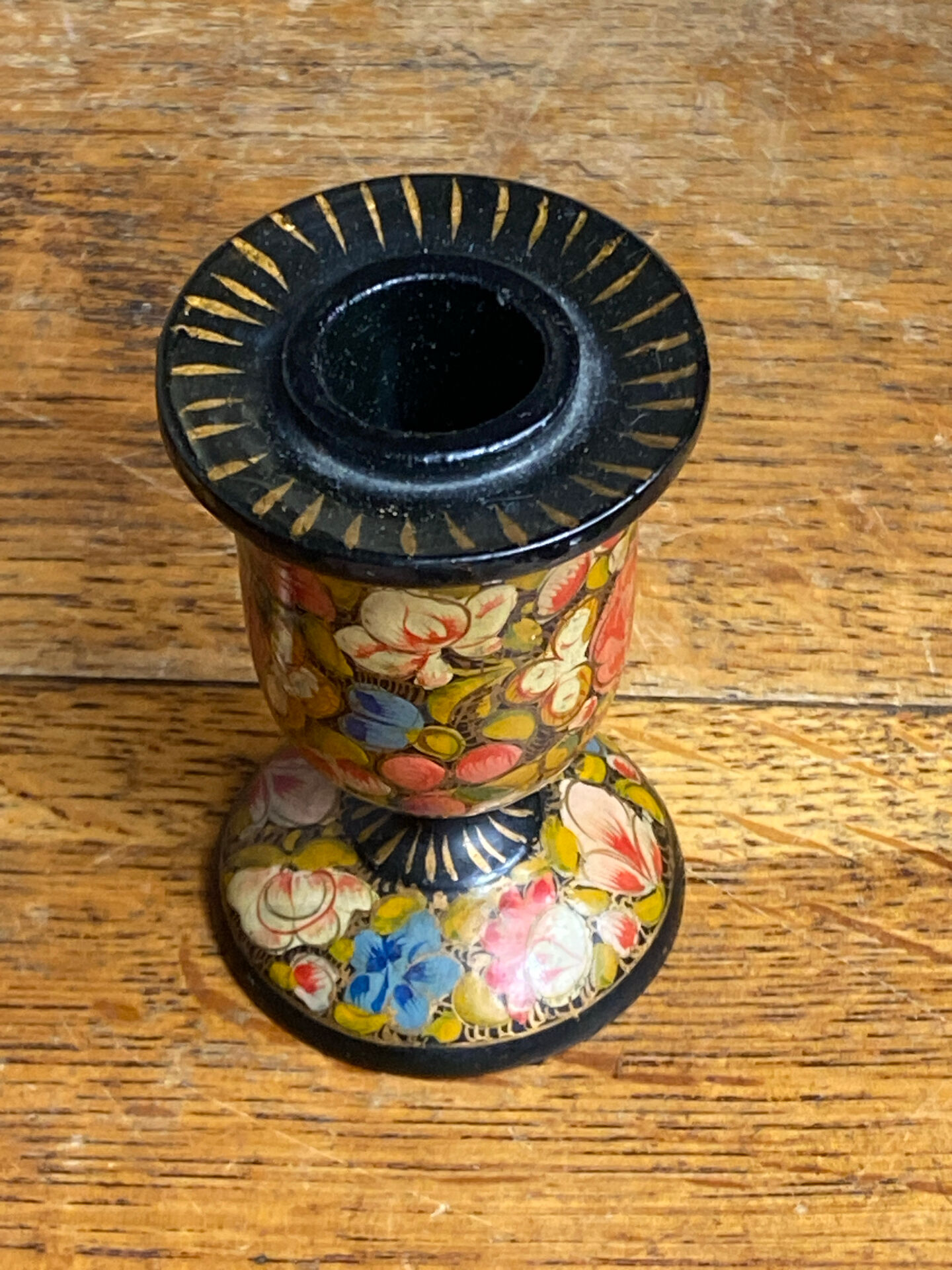 Kashmiri candlestick pair