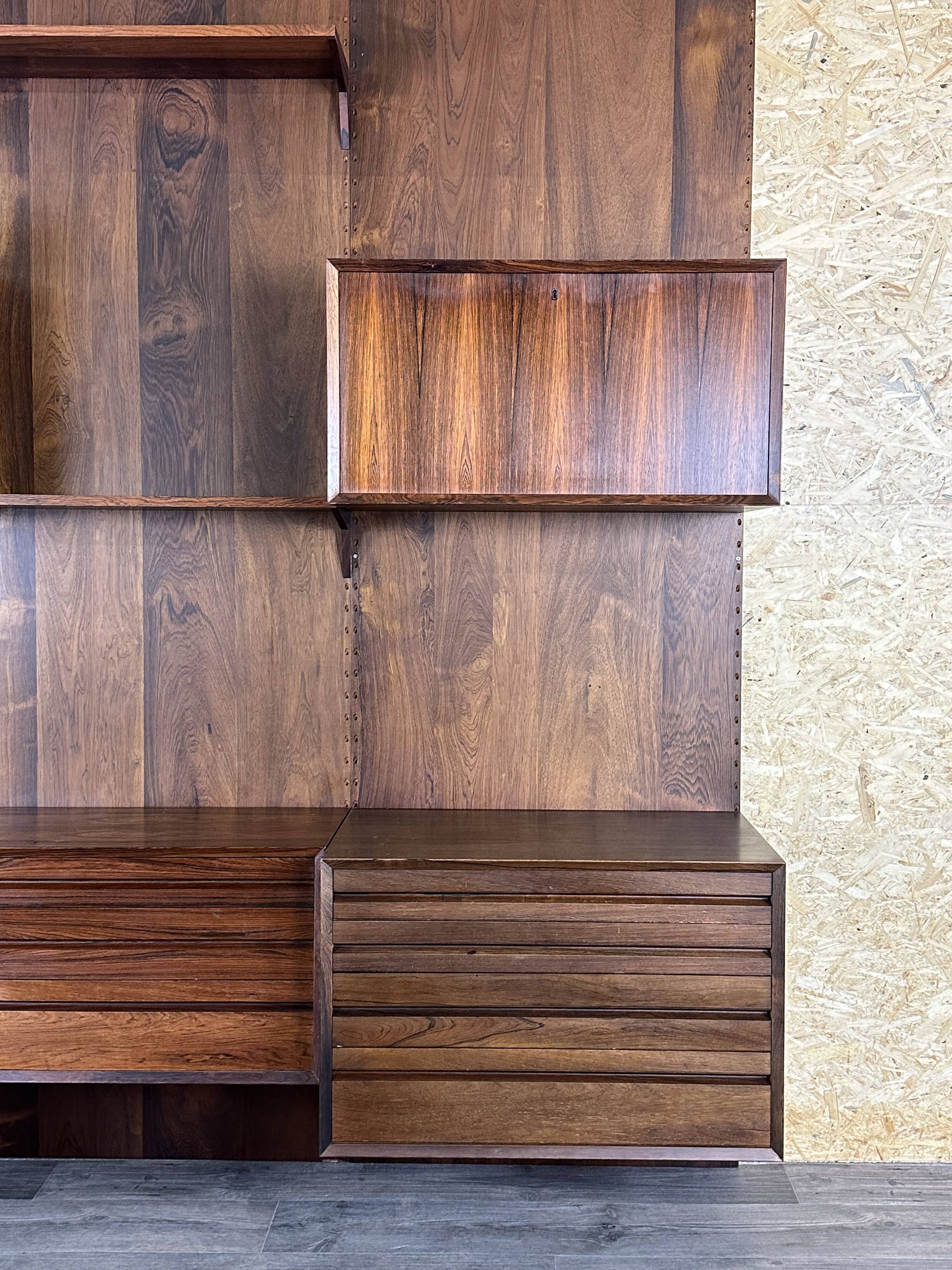 1960s 1970s Rio Rosewood Shelving System by Poul Cadovius for Cado Denmark