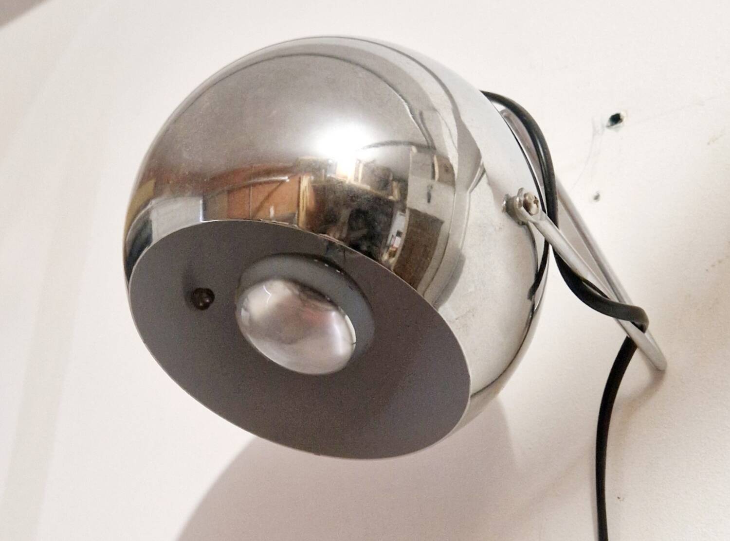 Vintage adjustable lamp - Space Age - Chrome metal - 1980s