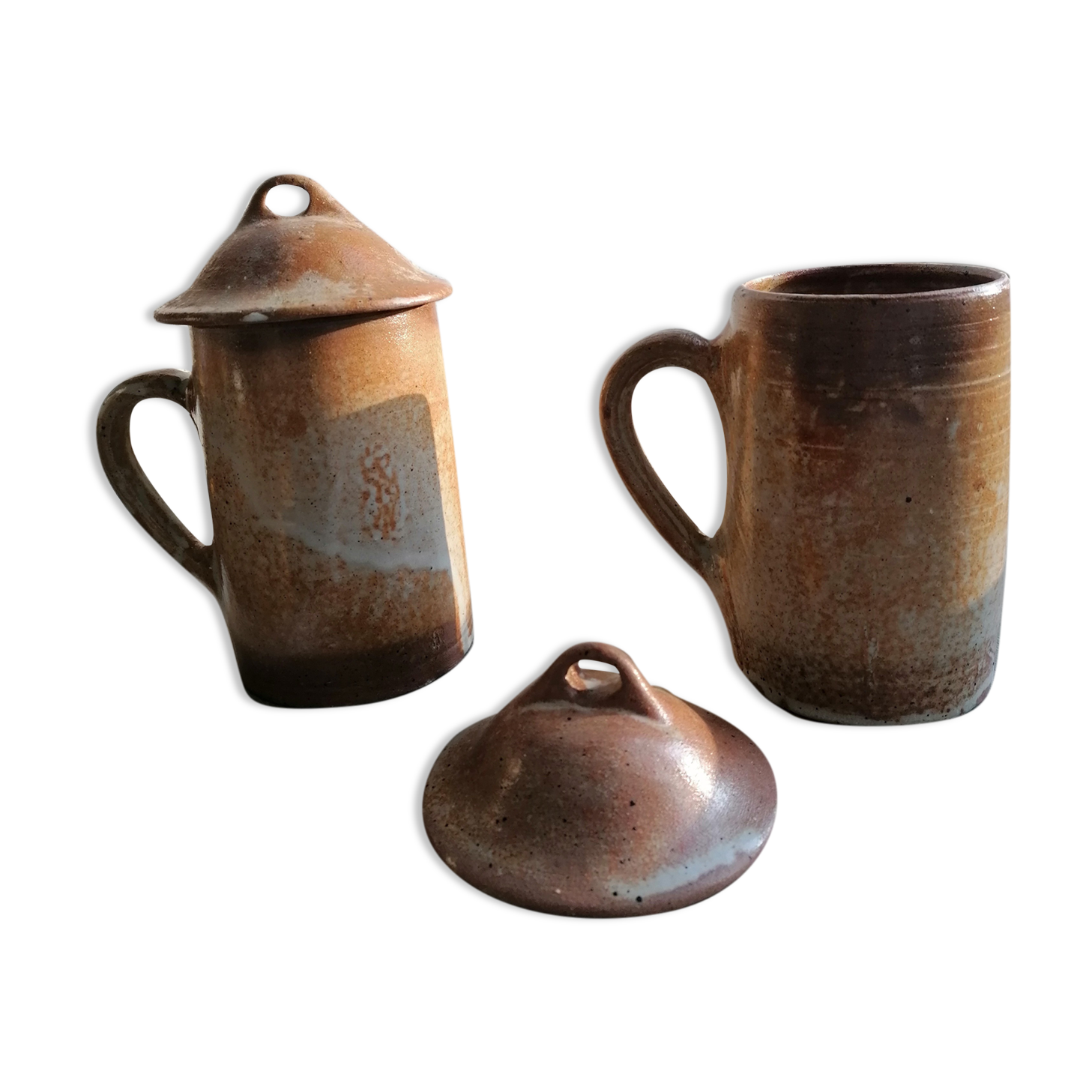 Pair of sandstone mug