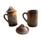 Pair of sandstone mug