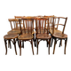 11 antique bistro chairs and a stool (thonet/Fischel/Baumann)
