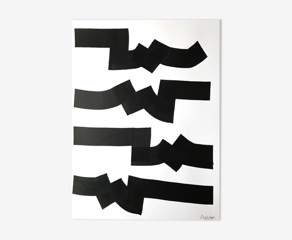 Marqueur sur papier - "Totem"
