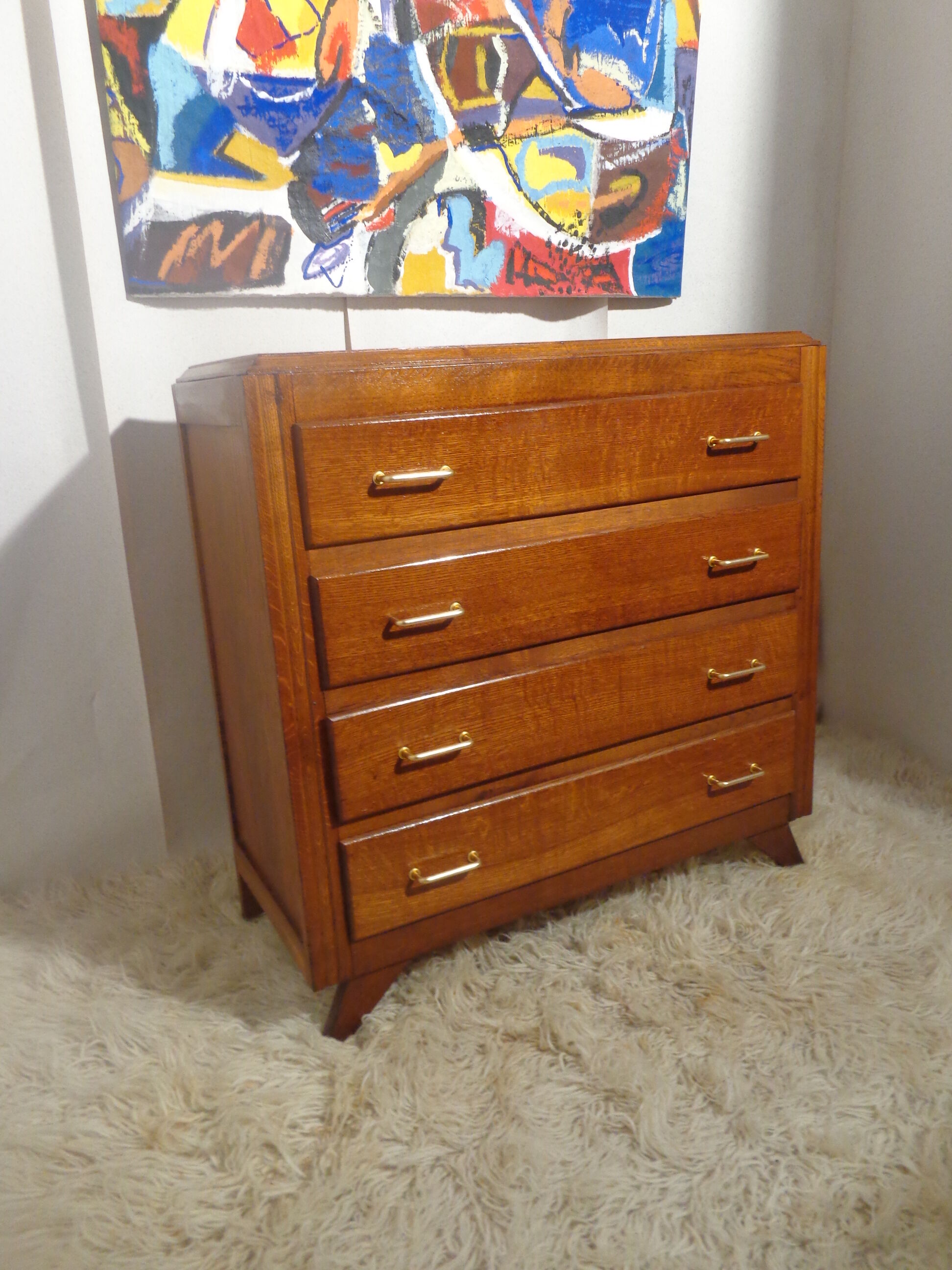 Vintage dresser from the 50s feet compass