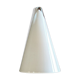 Teepee lamp conical in white glass. SCE France. 1980s