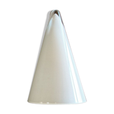Teepee lamp conical in white glass. SCE France. 1980s