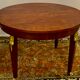 Empire style round table in mahogany