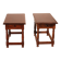 pair of Spanish walnut bedside tables or side tables