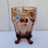 Cerise service with Legras brandy, Art Nouveau, Montjoye