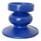 photo blue ceramic candle holder
