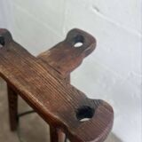 Set of 2 vintage spanish brutalist stools / bar stools