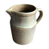 Old pitcher digoin + cove ceramic beige france vintage