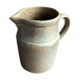 Old pitcher digoin + cove ceramic beige france vintage
