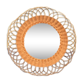 Mirror rattan 35x35cm Sun