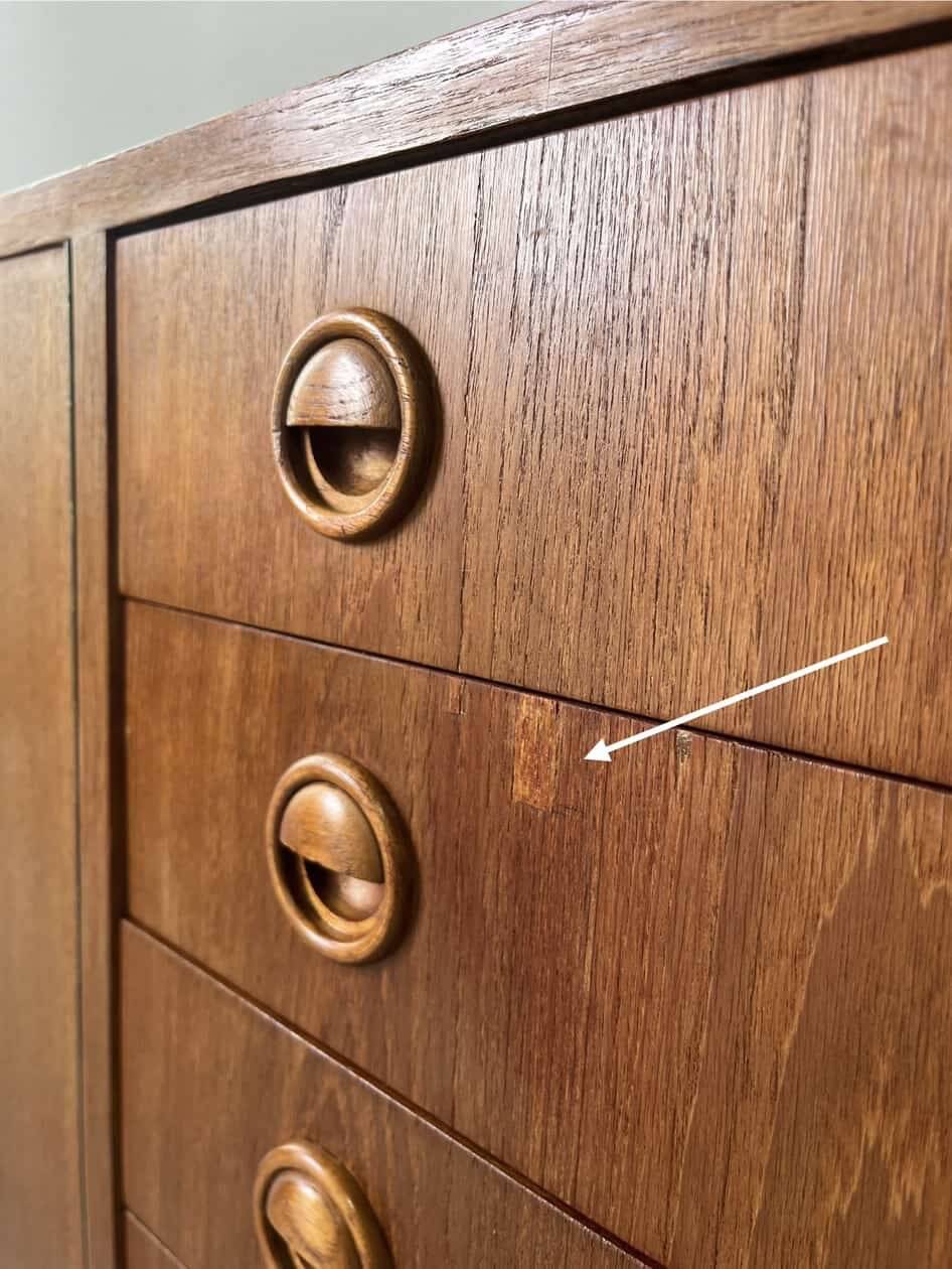 Vintage lowboard XL teak