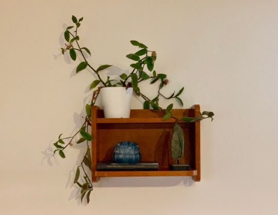 Vintage 1960s light wood wall exterior