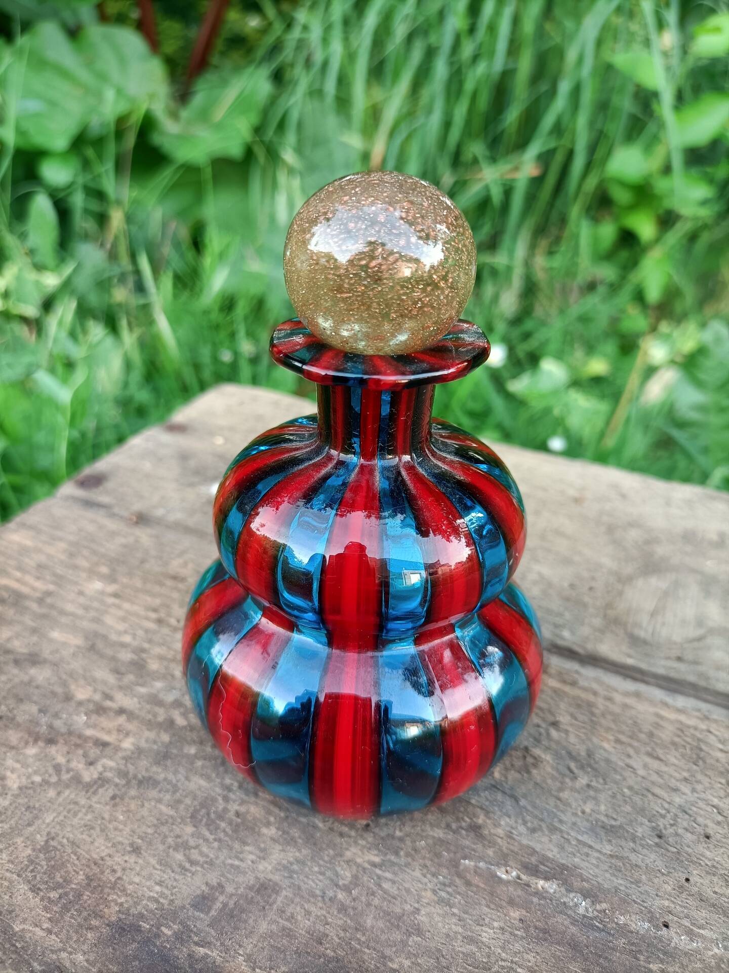 Flacon/Carafe verre rétro
