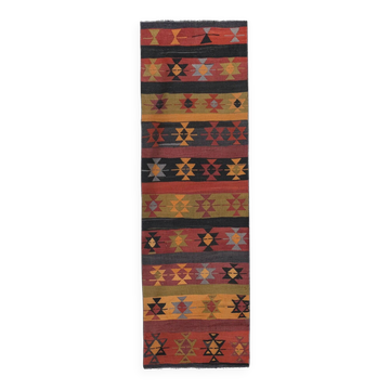 Tapis de couloir turc vintage 92x287 cm