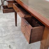 Louis XVI style flat desk in 19th century mahogany