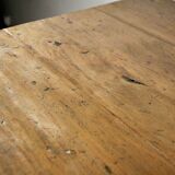 Patinated wooden dining table