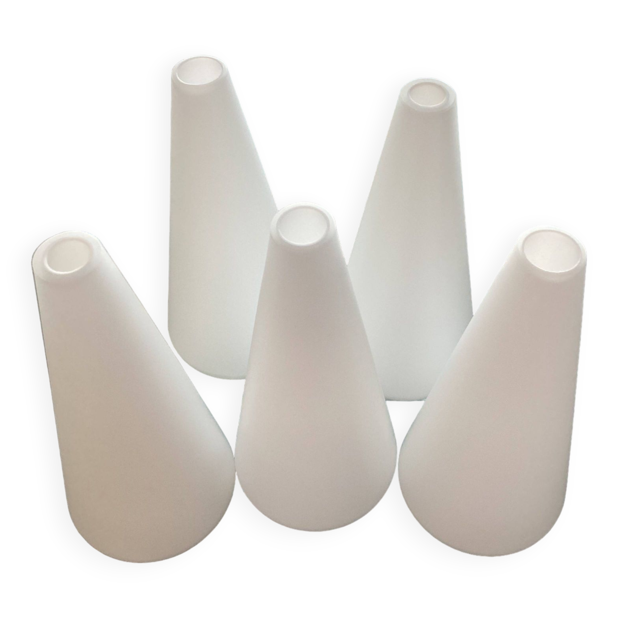 Set of 5 opaline tulips
