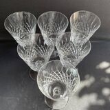 6 Port glasses – Cristallerie de Lorraine in Lemberg (1925-1997)