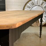 Ancient late 19th century walnut draper table