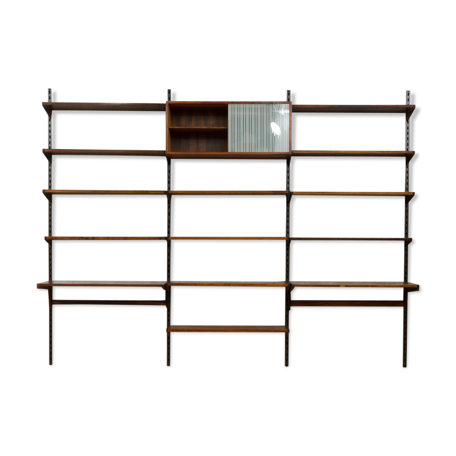 Bibliothèque en bois de rose par Kai Kristiansen pour FM Mobler