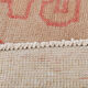 5x9 pale red & tan beige vintage rug 146x279cm