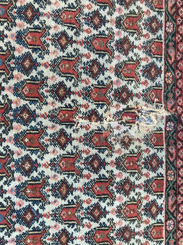 Former carpet Persian Malayer 19th century 135x205cm