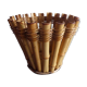 Vintage bamboo and rattan basket