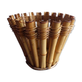 Vintage bamboo and rattan basket