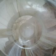 Vase champignon verre marbré