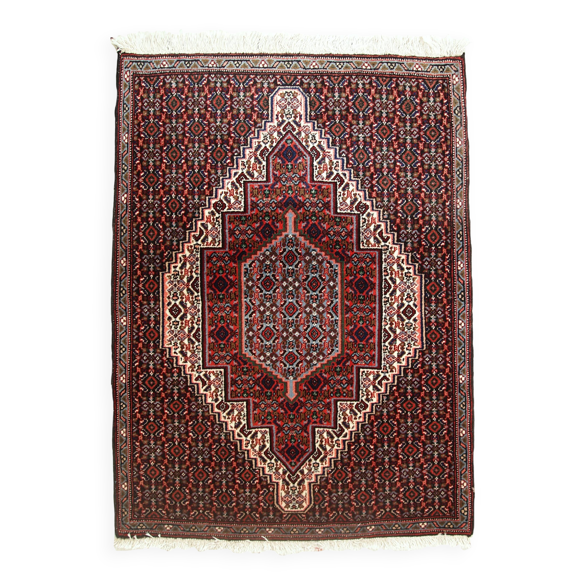 Tapis Nain Vintage du Moyen-Orient, Années 1970, Élégance et Raffinement