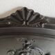 Rocaille Louis XV style headboard, black patina
