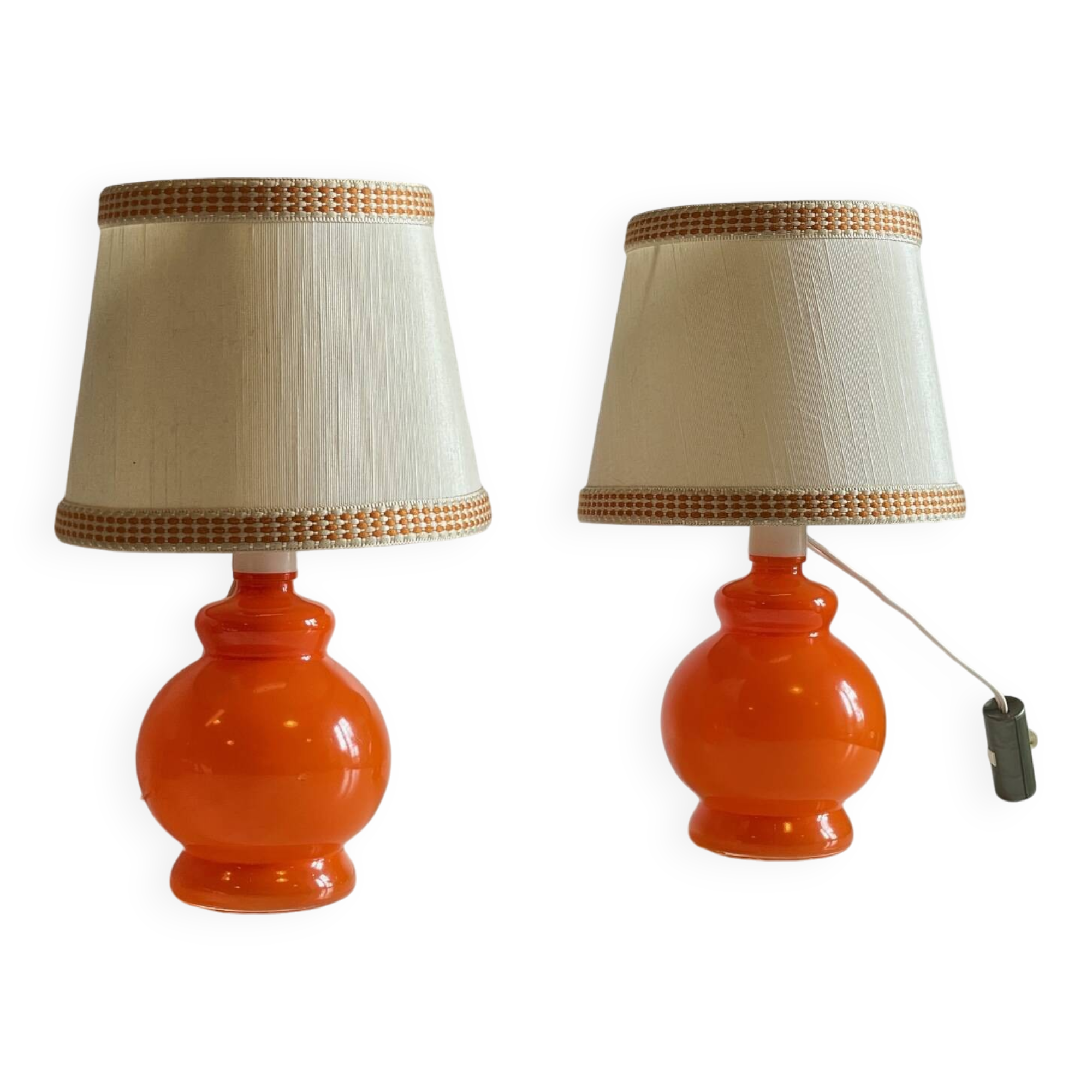 Pair of vintage lamps from the 70s