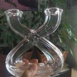 Double Crystal Valve Candle Holder