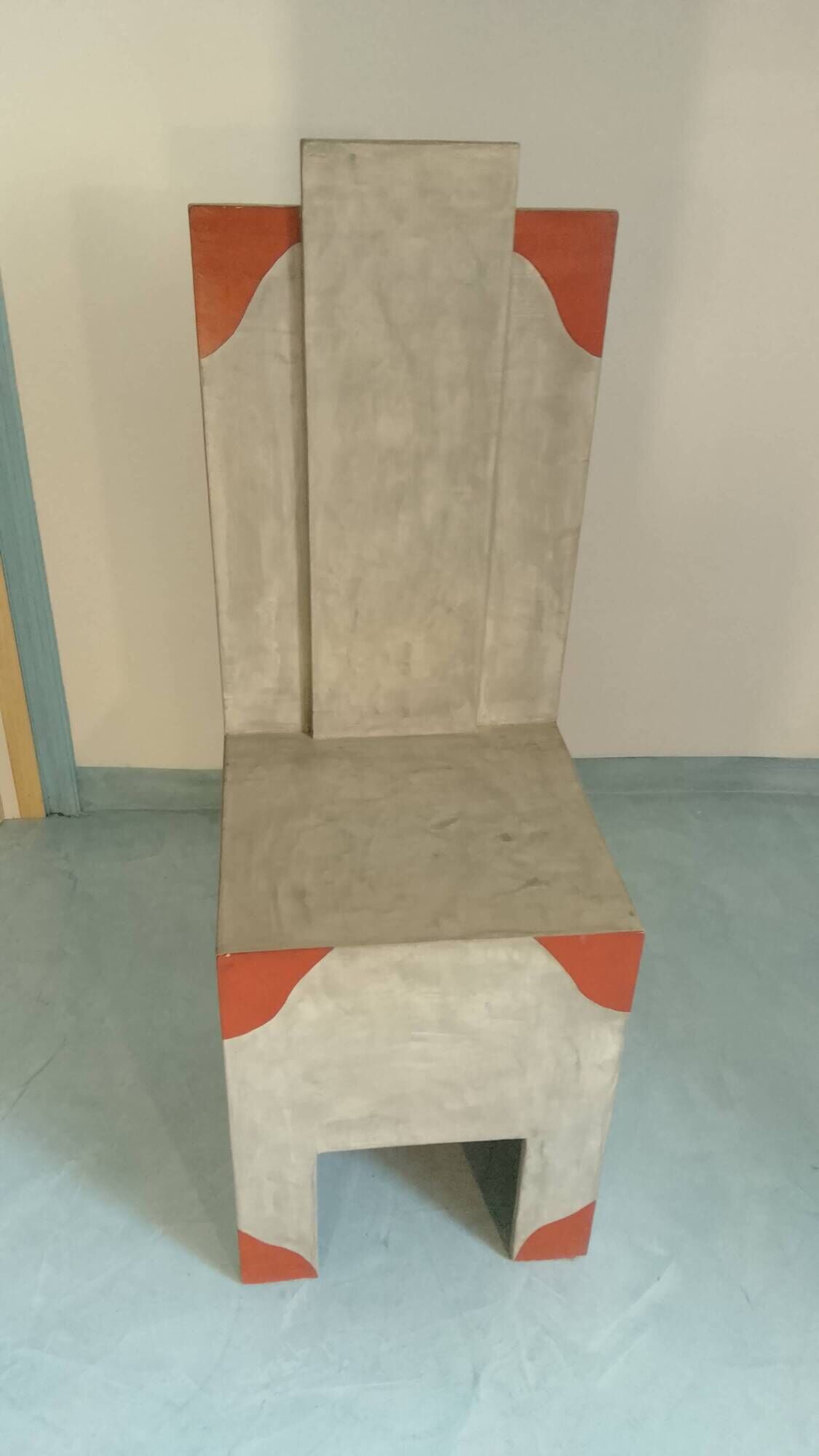 Neo-Brutalist and Postmodern Console-Pedestal – Unique artisan piece.