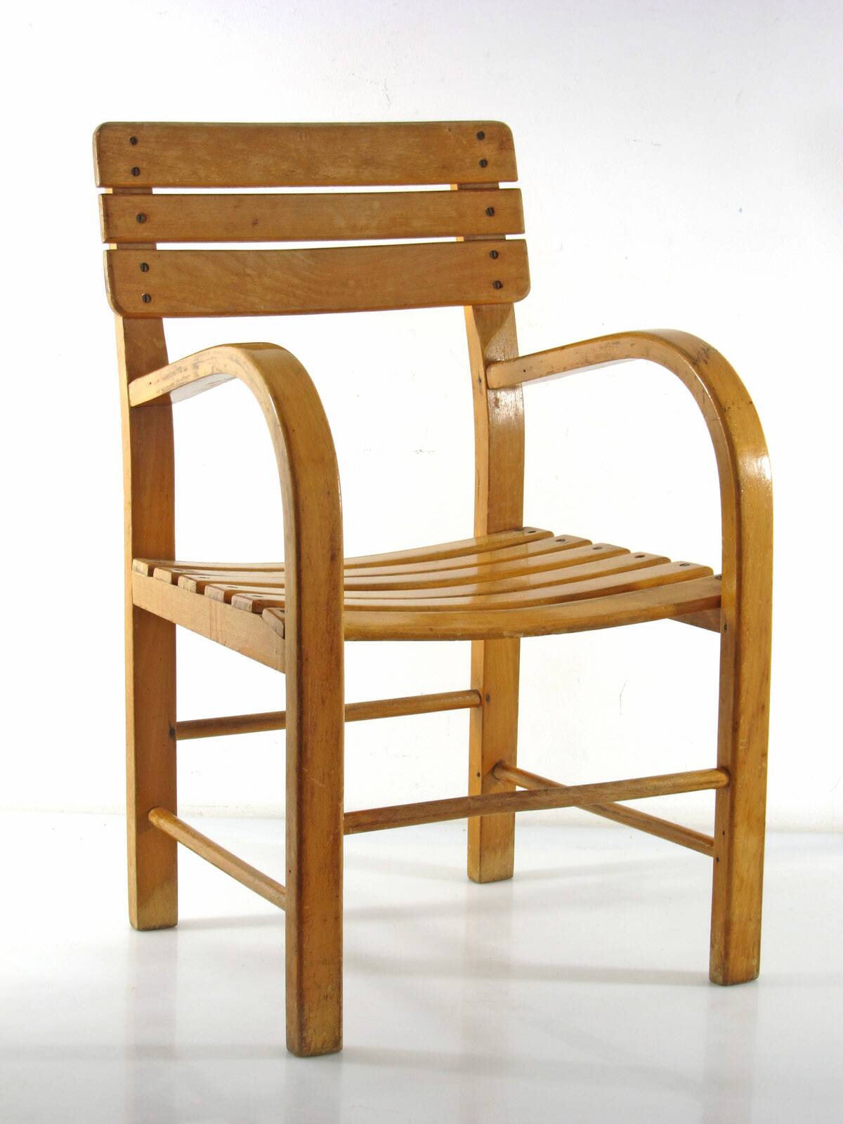 Mid-Century Vintage Wooden Children’s Chair – 1950s