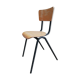 Steel chair wood foot design compass Scandinavian vintage 60 70
