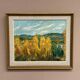 Original Swedish Oil on Panel – "Autumn Landscape" – Dated 1978 – Framed Period Piece – 50 × 42 cm (19.7" × 16.5")