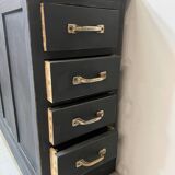 Old oak workshop drawer unit