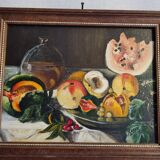 Original still life canvas painting signed