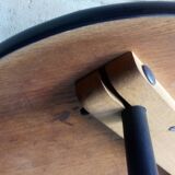 Scandinavian side table shaped bean with three feet