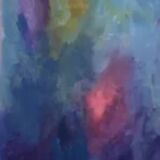 Tableau Bleu Abstrait