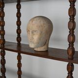 French Oak Mid-Century Bobbin Shelving Unit