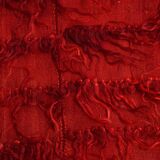 3x5 Wine Red Long Hairy Vintage Kilim Rug, 108x162Cm